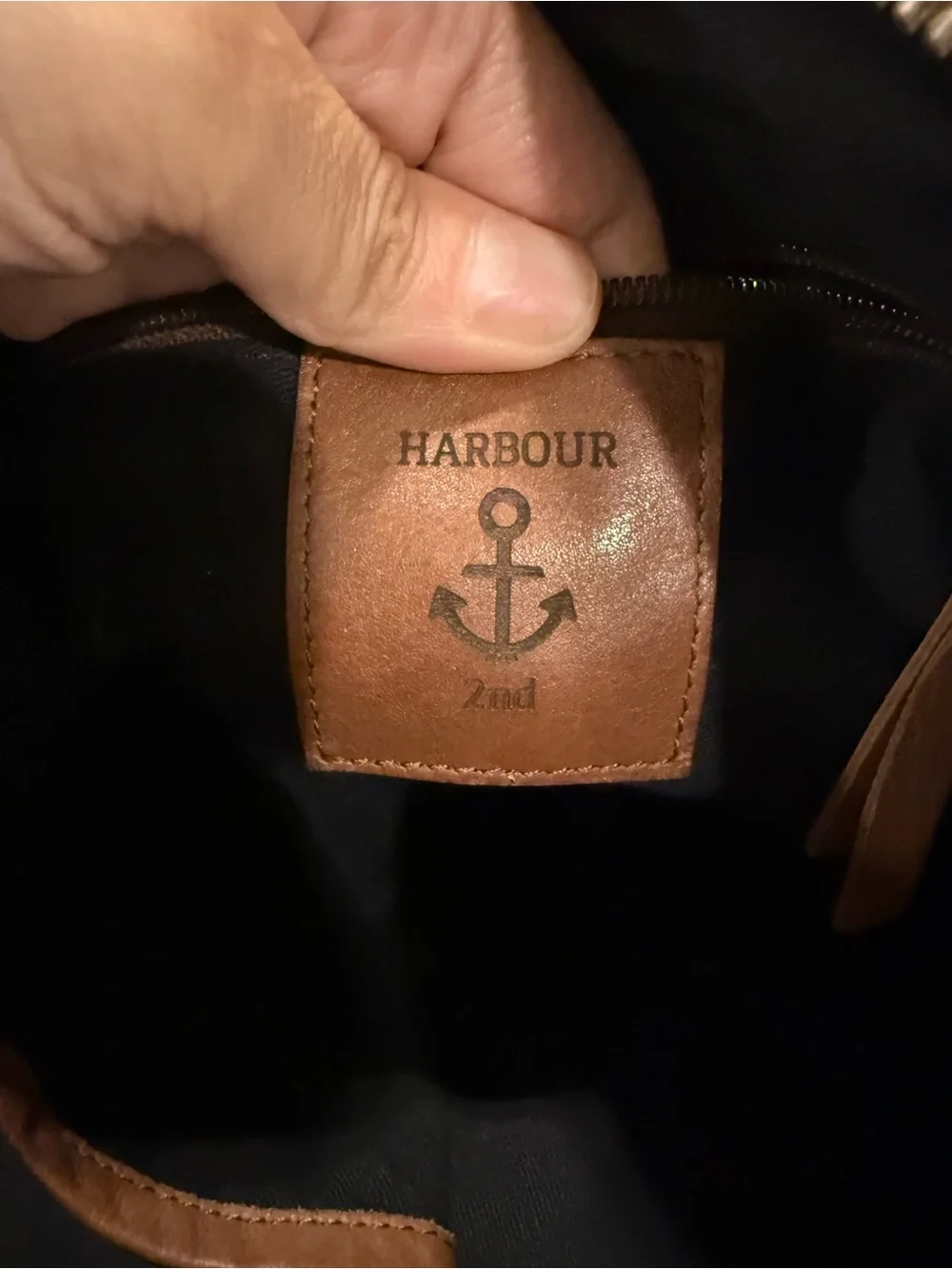 NWT Harbor Brown Leather Crossbody Bag